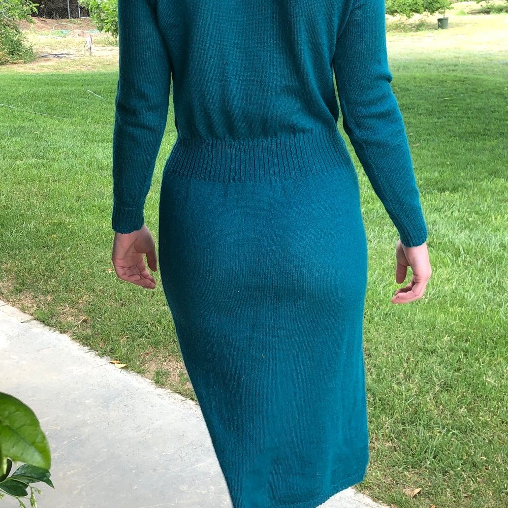 Teal Sweater Dress